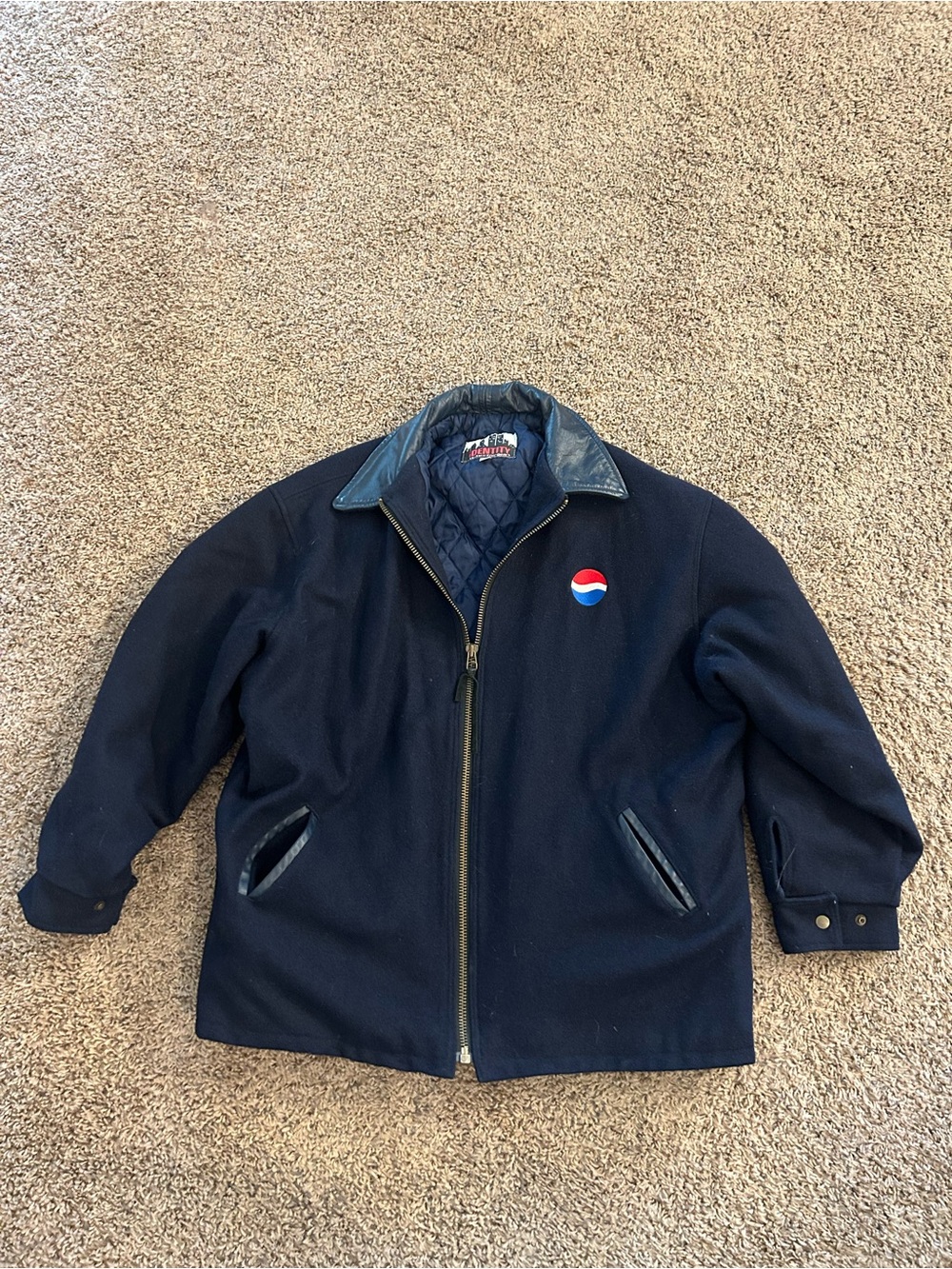 Vintage identity swingster Pepsi coat XL